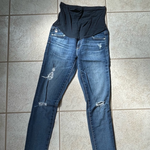 SIX pairs of MATERNITY Jeans and Pants-slim/skinny fit,AG,Citizens of Humanity - Picture 4 of 12